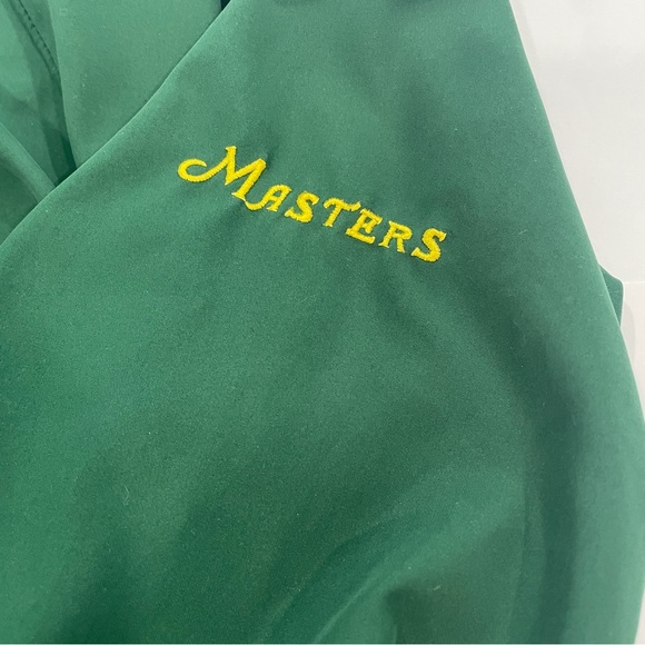 VTG Slazenger Augusta National Masters Green Pullover Windbreaker Pockets Y2K XL - Picture 14 of 16